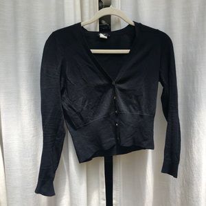 Merino wool crop sweater
